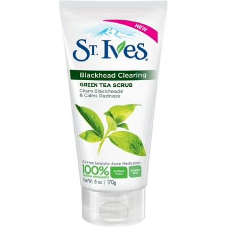 St. Ives Blackhead Clearing Scrub Green Tea, 6 oz (Pack of