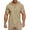 Khaki, variant on T Shirts for Men Oversized Fit Streetwear Graphic Trend Men's Casual T Shirts For Daily Wear Loose Fit Hooded Solid Color Button Detail Versatile For Jeans And Cargo Pants Ideal Summer Apparel