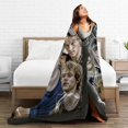 thumbnail image 5 of Jj Star Maybank Throw Blanket Ultra Soft Lightweight Throws Flannel Warm Blanket for Couch Bed All Seasons 80"X60", 5 of 5