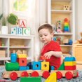 thumbnail image 2 of Melissa & Doug Train empilable géant en bois, 2 of 3