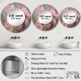 thumbnail image 4 of Designart "Bluebird Amid Cherry Blossoms II" Animals Pink Large Round Mirror - Round Mirror Wall Décor - Cottage Round Printed Mirror 36" x 36" Inch, 4 of 5