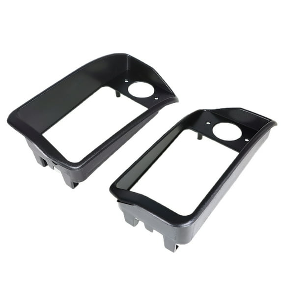 EPOTOOR Headlight Bezels Replacement for Club Car Golf Cart DS 1993 - Up Black 1016880 1016879