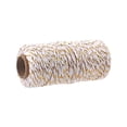 thumbnail image 2 of Xingzhi Widely Used Cotton Ribbon String Rope For All Occasions ECO-friendly Gold + white 1Set, 2 of 6