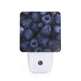 thumbnail image 1 of Fotbe Blue-Purple Raspberries Luz Nocturna LED, Luz de Noche con Sensor de Luz Natural de Anochecer a Amanecer, Se Enchufa a la Pared, Blanco Cálido 0.5W-EU, 1 of 7