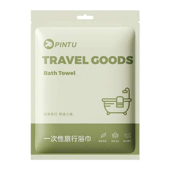 Sofa Vama Ropa de Cama Toalla de baño desechable de viaje, portátil, gruesa y amplia, con embalaje independiente para viajes al aire libre, no irritante. for Navideño