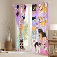 thumbnail image 4 of Feelyou Cute Cartoon Dog Black Out Curtains for Kid, Kawaii Animal Curtains Pack of 2 (42x63 Each), Mystic Astrology Galaxy Bedroom Curtains, Microfiber Bedroom Decor, 4 of 6