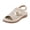 2Beige, variant on Womens Sandals Comfort Walking Shoes Trendy Boho Elastic Ankle Strap Summer Beach Shoes