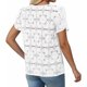thumbnail image 4 of Craaazy Women's Relaxed Fit Crew Neck Blouse, Solid Color Short Sleeve Lace Eyelet Top, Loose Comfy Floral Lace Casual Tee for Summer Gifts, 4 of 6
