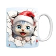 thumbnail image 2 of AuroraX Travel Cat Mug Ceramic Novelty 12 Oz Cute Christmas Cat Coffee Mug Funny Dishwasher and Microwave Safe Cup Birthday Gifts for Women Men Office Coworkers, 2 of 3