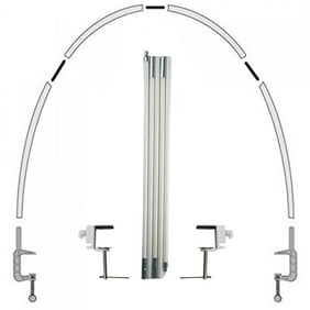 Balsacircle White 19 Feet Balloon Arch Stand Kit Wedding Event