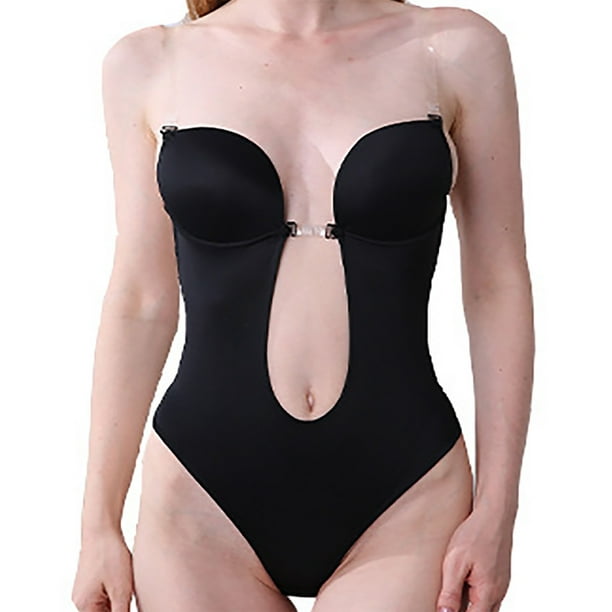 TIMIFIS Shapewear for Women Tummy Control U Plunge Fajas Colombianas Body  Shaper Zipper Open Bust Bodysuit - Summer Savings Clearance 