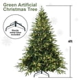 thumbnail image 3 of Árbol de Navidad Mayhihi, artificial, preiluminado, de 4 pies con 907 puntas de PVC PE, 3 of 7