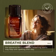 Gya Labs Breathe Essential Oil Blends - Breathe Easy Essential Oils from Eucalyptus, Peppermint and More for Humidifier Cleaner (0.34 Fl Oz)
