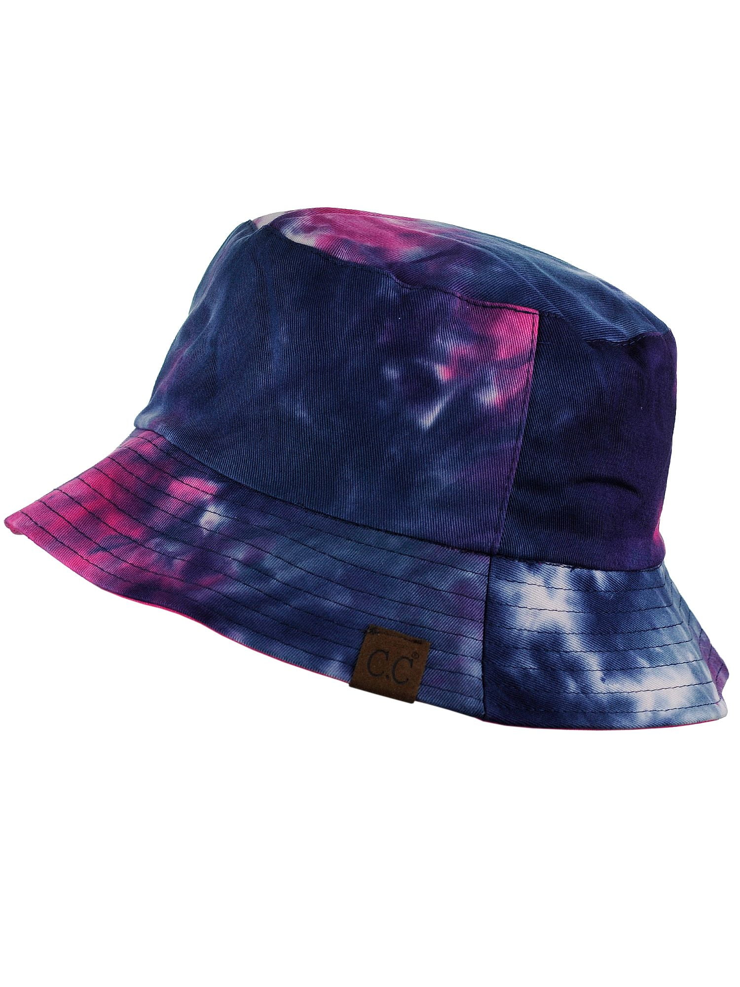 C.C Unisex 100/% Cotton Packable Reversible Tie Dye Bucket Sun Hat