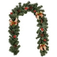 thumbnail image 2 of Pre-Lit Christmas Garland Artificial Greenery with Pine Cones and Bows,for Fireplace Mantel Staircase Door, Indoor Outdoor Holiday Decor for Home Gate Bar, 2 of 8