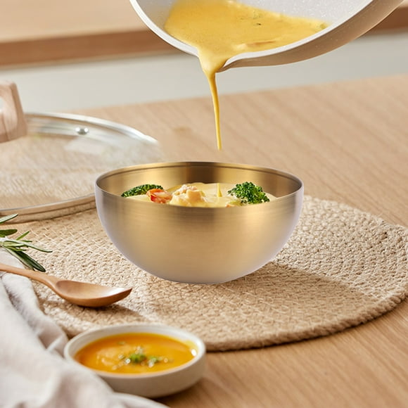 Stainless Steel Mixing Bowl | Large Metal Salad Bowl | Food-Grade Rust-Resistant | Dishwasher Safe | Heavy-Duty | 28x13x13cm | Multipurpose Kitchen Use | 1 Pc | 1.15 lb