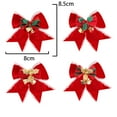 thumbnail image 2 of Paquete de 8 lazos navideños con campanas para decoración navideña, decoración del hogar, decoración del árbol de Navidad MFZFUKR CPB-SSW253-2, 2 of 5