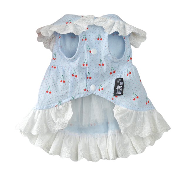 Greeniant Ropa para mascotas Vestidos transpirables Ropa para mascotas Faldas de moda Patrón encantador Animales Trajes Disfraces Suministros de ocio para Ropa para mascotas Azul XS Greeniant PT000682-01