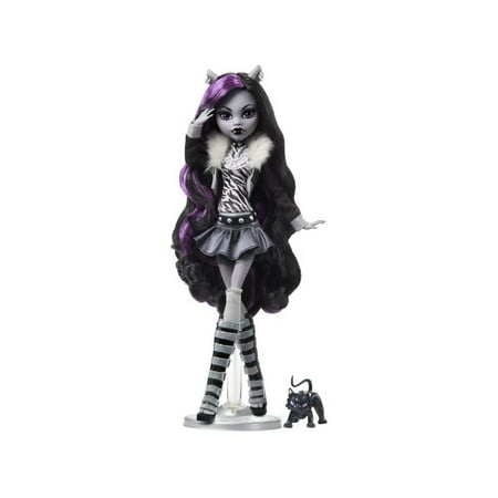 Monster High Reel Drama Clawdeen Doll - Black and White Clawdeen Doll