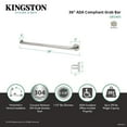 thumbnail image 4 of Kingston Brass GB1236ES Made To Match 36-Inch x 1-1/2-Inch O.D. Stainless Steel Grab Bar in Brushed, 4 of 5