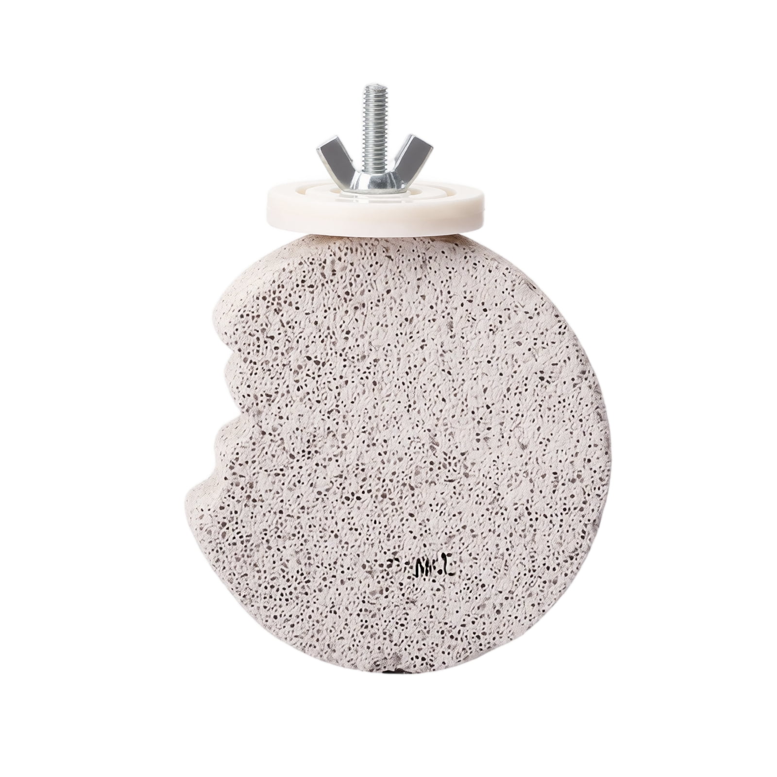 Volcanic Rock Bird Beak Grinder with Ergonomic Wave Edge and Adjustable Metal Clamp, Durable Parakeet Enrichment Toys for Trimming and Cage Mounting, Pet Bird Care Accessory with