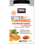 FORCE FACTOR BETTER TURMERIC MAXIMUM JOINT SUPPORT 60 CHEWS