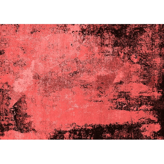 Ahgly Company Indoor Rectangle Oriental Red Industrial Area Rugs, 5' x 7'