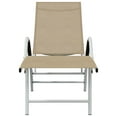 thumbnail image 3 of vidaXL Patio Lounge Chair Outdoor Sunbed Sunlounger Textilene and Aluminum, 3 of 7