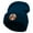 Navy, variant on Rad Dad Embroidered 12 Inch Long Knitted Beanie - Aqua OSFM