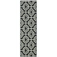 thumbnail image 3 of Oriental Weavers Marina Area Rug 1491Z Black Curves Angled 7' 10" x 7' 10" Round, 3 of 5
