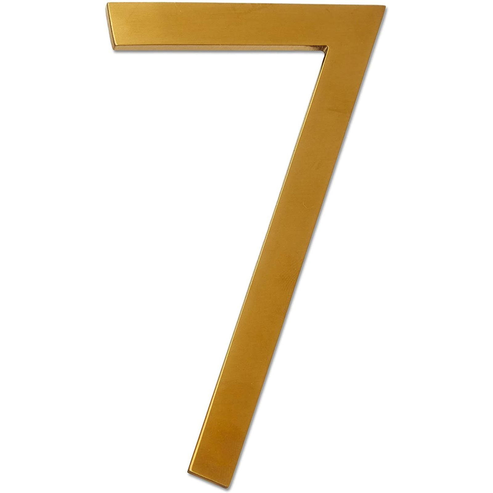 5 inch Number 7 Gold Metal Stainless Steel Home Street House Address Numbers