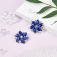thumbnail image 6 of 2PCS Crystal Shoe Clips 1.3x1.2 inch Light Blue Rhinestones Shoe Buckles Charms Exquisite Flower Shape Shoes Decoration for Women Bridal Pumps Flats Clutch Dress Hat Shoe, 6 of 7