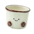thumbnail image 2 of Tazón de cerámica para ensalada y yogur, divertido y estético, taza de café de cerámica, recipiente para guarniciones, cereales, yogur, arroz, hogar. Capacidad 280 ml, 2 of 8