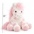 thumbnail image 2 of Jumbo Pink Horse Plush, Pink and White, 20", Valentine's Day Birthday Gift, 2 of 9
