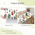 thumbnail image 6 of YFYANG 5FT Rectangular Table Cloth, Waterproof Polyester Vintage Abstract Watercolor Table Cover, Indoor Outdoor Decorative Tablecloths with Elastic Edge, 6 of 8