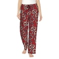 thumbnail image 1 of Fotbe Snake Pantalones de Pijama para Mujer, Pantalones de Dormir, Pantalones Pj con Cordón y Bolsillos-Large, 1 of 6