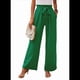 thumbnail image 3 of Pantalones de Salón Anchos para Mujer, Color Verde, Talla L, 3 of 8