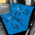 thumbnail image 2 of Psesaysky Blue Butterfly Full Wrap Car Seat Cover for Car Interior Automotive, Comfortable Rear Bench Seat Covers Stretch Car Back Seat Cover Protectors, 2 of 4
