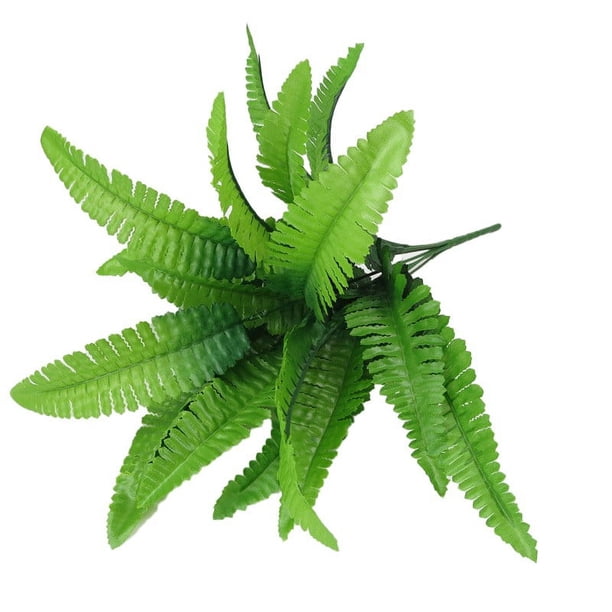 1 paquete de 22 pulgadas de helecho artificial realista, impermeable, verde, ideal para decoración