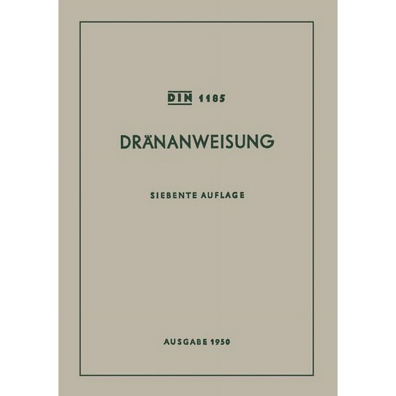 Dränanweisung, (Paperback)