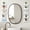 White-2pcs, variant on 5 Tier Shelves for Wall, Decorative Wall Mounted Vertical Shelving Column Decor 30 Inch H Mounted Floating Storage Organizer Finish Wall Shelf for Living Room, Bedroom, Bathroom