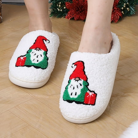 

Ediodpoh Christmas Slippers for Women Men Warm Cozy Plush Fuzzy Cushion Slippers -on House Slippers for Indoor and Outdoor Slippers for Women Christmas_009 6.5 (37-38)