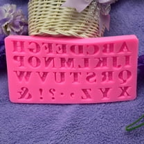 Homoyoyo Silicone Alphabet Letter Molds, Flexible Non-Stick Baking Mold for Cake, Chocolate, Candy, and Crafts