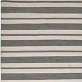 thumbnail image 6 of HomeRoots 4' X 6' Black And White Striped Dhurrie Hand Woven Stain Resistant Area Rug, 6 of 8