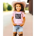 thumbnail image 3 of Retro Four Ever Young Shirt for Boys & Girls Groovy 4th Birthday T-Shirt for Kids Pink Shirt 5-6, 3 of 5