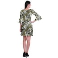 thumbnail image 4 of Moomaya Womens Imprimé Courte Robe Cloche Manches Robes de Décalage pour les Femmes Vêtements d'Été Occasionnels, 4 of 6