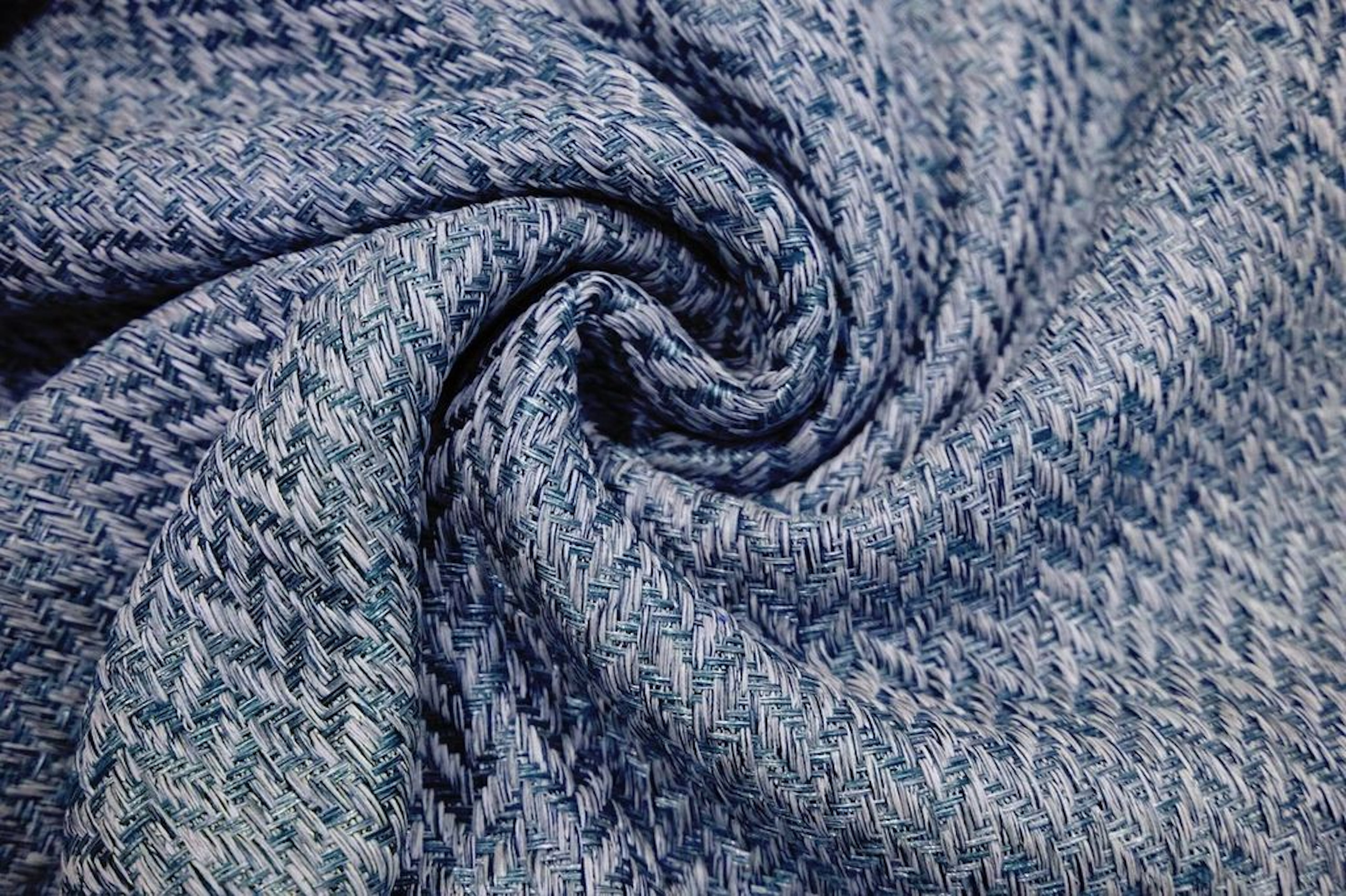 Dainty Home Boston Heavy Textured Blackout Grommet Window Curtain Panel Pair in Blue