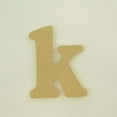 thumbnail image 1 of Package of 1, 12 Inch X 3/4" Thickness MDF Letter k in The Goudy Heavy Font, Thick, Lower Case for Art & Craft Project, Made in USA, 1 of 4