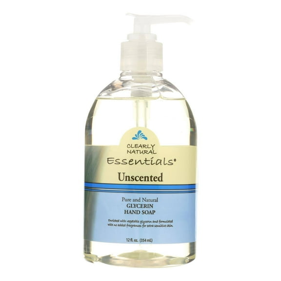 Clearly Natural Pure and Natural Glycerine Hand Soap Unscented 12 fl oz Pack of 4