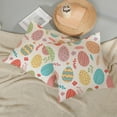 thumbnail image 4 of Easter Pillow Covers 18x18 Inch Set of 2, Colorful Easter Eggs Decor Throw Pillows Spring Farmhouse Pillow Covers Easter Decorations Pillowcase Square Linen Outdoor Cushion Case for Couch Home, 4 of 5